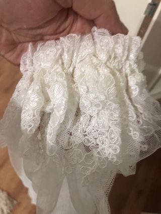 Velo de Novia Borde Encaje Festoneado