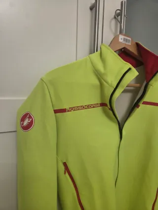 Chaqueta Castelli Perfetto Amarillo Fluor talla M.