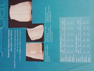 Supporto lombare ortopedico con stecche e fasce