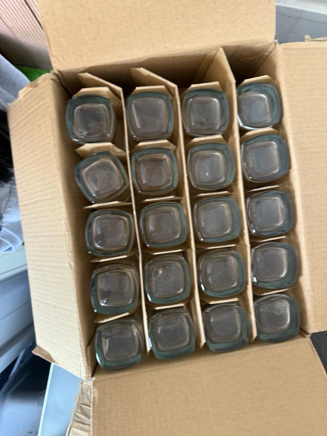 Juego altos de cristal