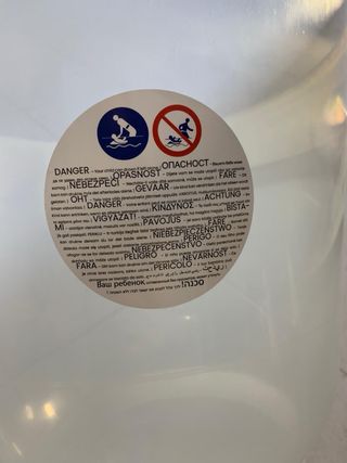 Bañera cubo bebé anticólicos transparente