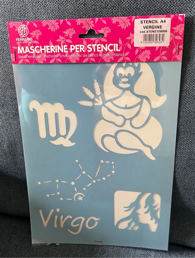 Plantilla Stencil Ferrario Virgo A4