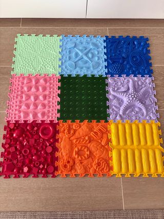 Alfombra sensorial puzzle infantil