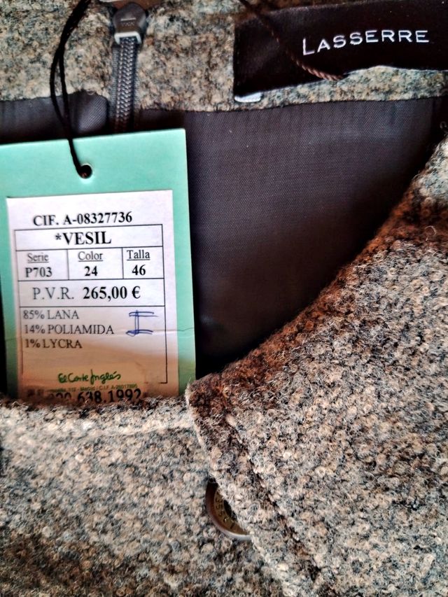 Vestido Lasserre gris sin mangas