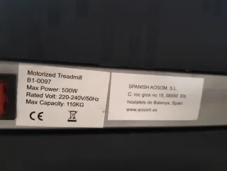 Cinta de Correr Motorizada 500W