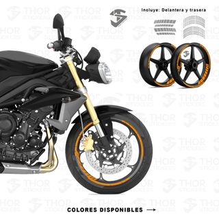 Pegatinas llantas Triumph Street Triple 675