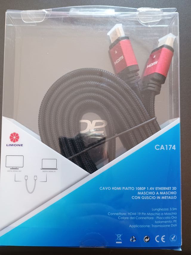 Cavo HDMI LIMONE 3.5m Piatto 1080P
