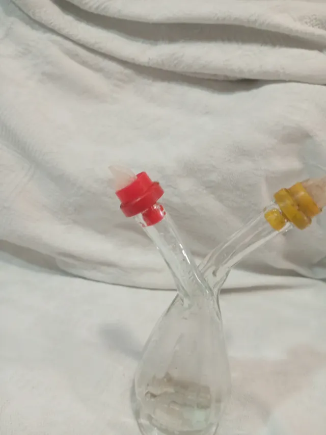 Aceitera y Vinagrera de Vidrio