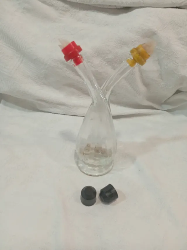 Aceitera y Vinagrera de Vidrio