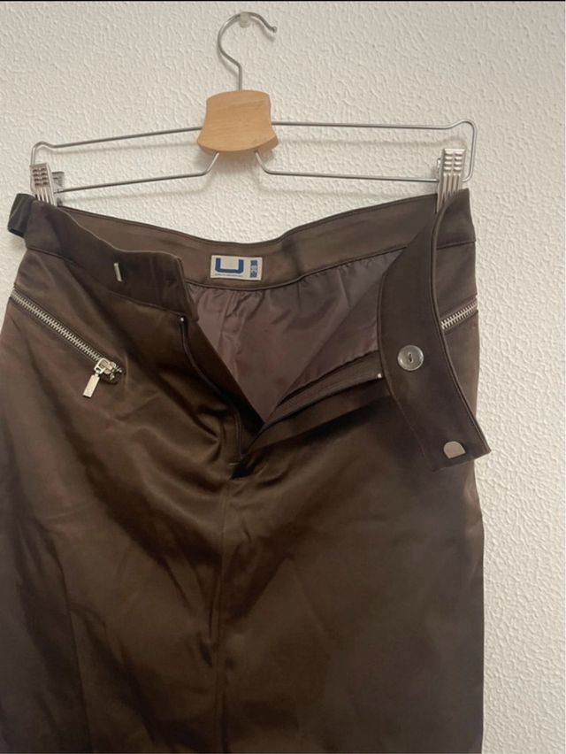 Conjunto Adolfo Domínguez Chaqueta y Falda Marrón