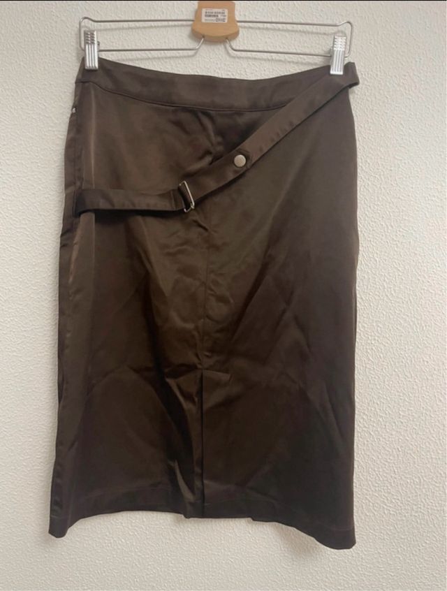 Conjunto Adolfo Domínguez Chaqueta y Falda Marrón