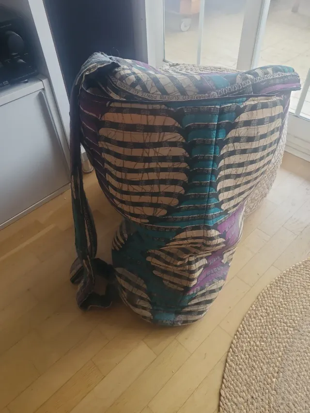 Djembe Africano Madera Tallada Piel Cuerdas Funda