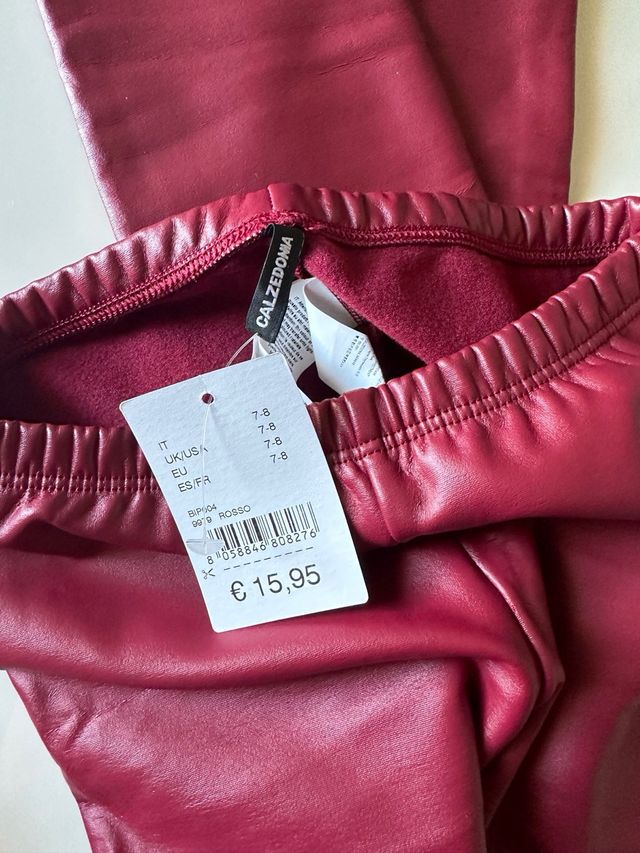 Leggings bambina Calzedonia bordeaux 7/8 anni