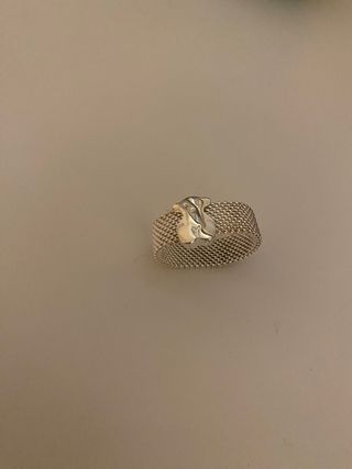 Anillo Tous Malla Plata Talla 16