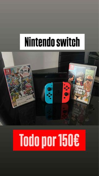 Nintendo Switch + 2 Juegos + 150€