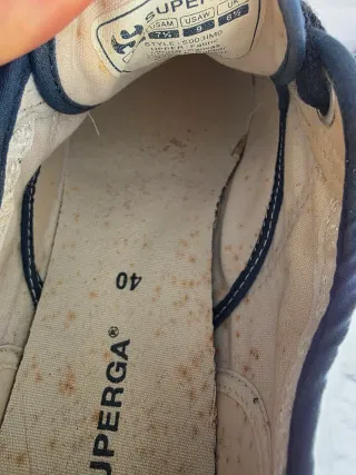 Superga paillettes blu tg 40