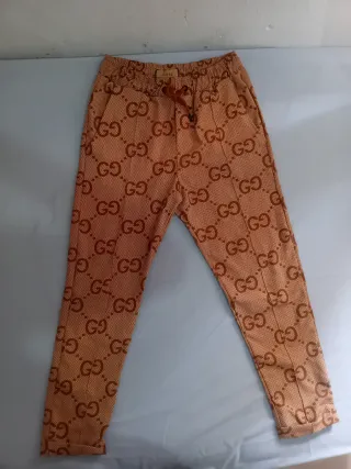 Pantalones Gucci GG Monogram Marrones