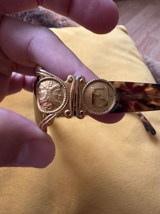 Gafas Fendi Vintage Doradas y Marrones