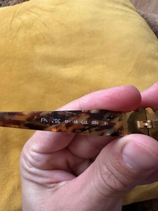 Gafas Fendi Vintage Doradas y Marrones