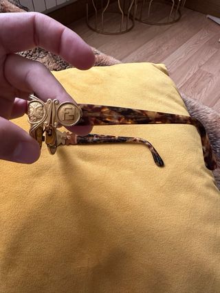 Gafas Fendi Vintage Doradas y Marrones