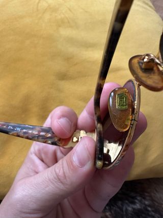 Gafas Fendi Vintage Doradas y Marrones