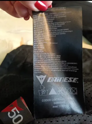 Chaqueta Moto Dainese Negra equivale talla L