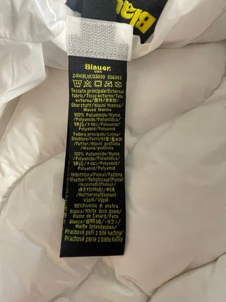 Blauer Piumino Bianco Onda Tg L