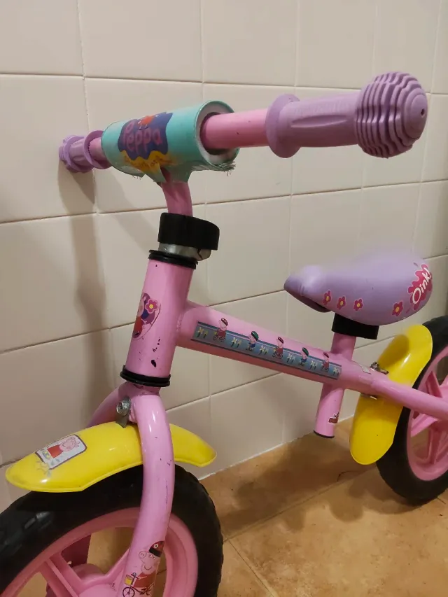 Bicicleta sin pedales Peppa Pig