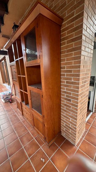 Mueble de salón madera cerezo maciza