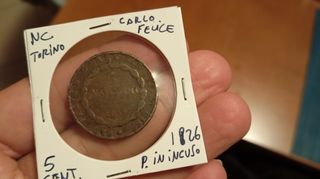 5 Centesimi 1826 Carlo Felice Torino