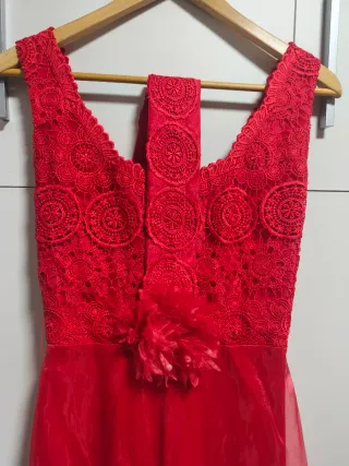 Vestido fiesta rojo fin de año