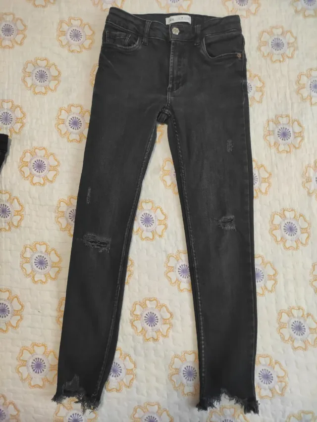 Pantalones vaqueros negros niña 9-10 años (140 cm)
