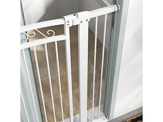 Barreira de segurança branca para animais de estimação