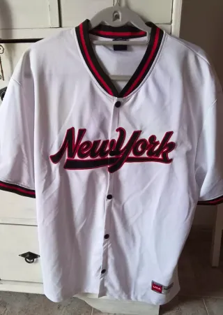 Camiseta Béisbol New York Blanca