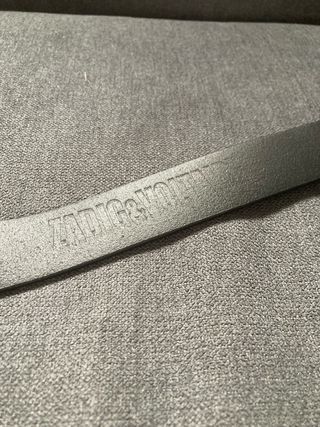 Cinturón Zadig & Voltaire Negro Hebilla Plata 95cm