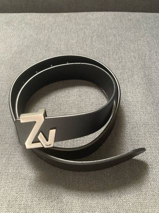 Cinturón Zadig & Voltaire Negro Hebilla Plata 95cm