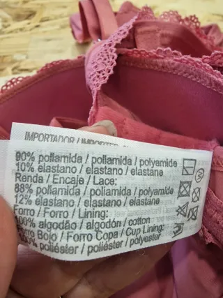 Sutiã Helo Rosa tamanho L ou 36a38