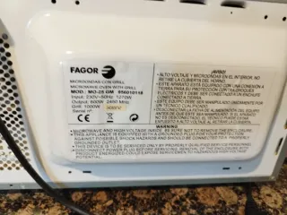 Microondas fagor