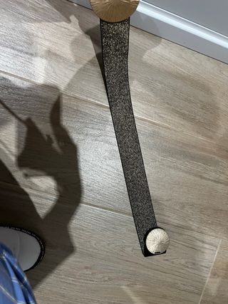 Cinturón mujer negro y dorado