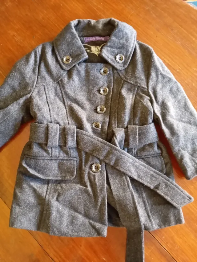 Abrigo gris niña 2 años