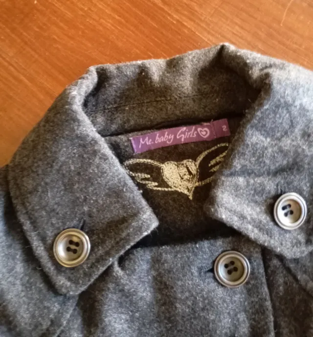 Abrigo gris niña 2 años