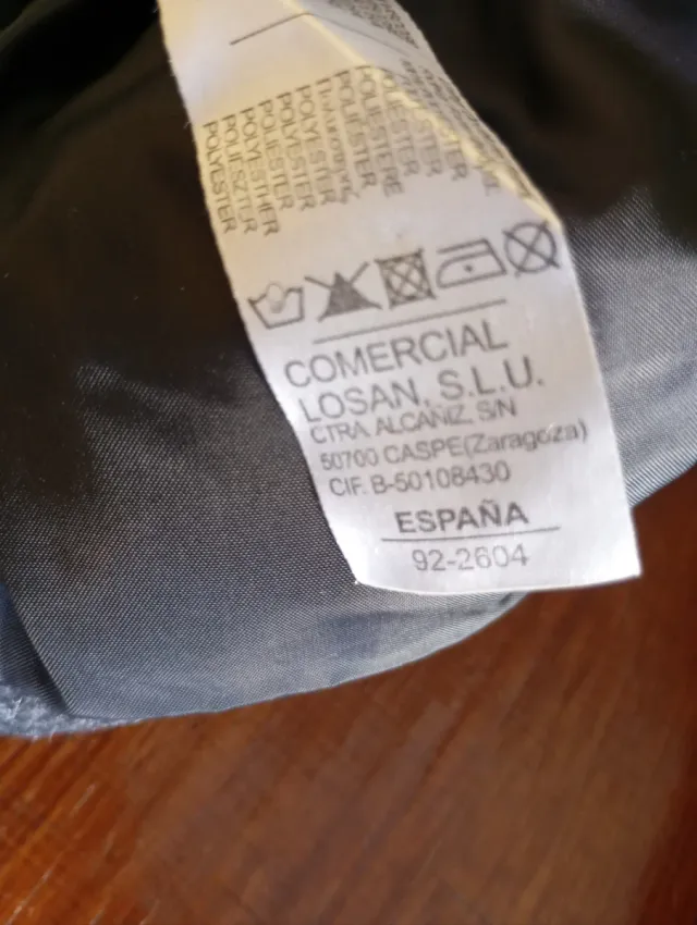 Abrigo gris niña 2 años