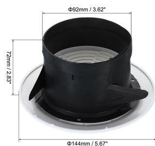 Rejilla ventilación decorativa blanca