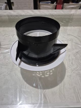 Rejilla ventilación decorativa blanca