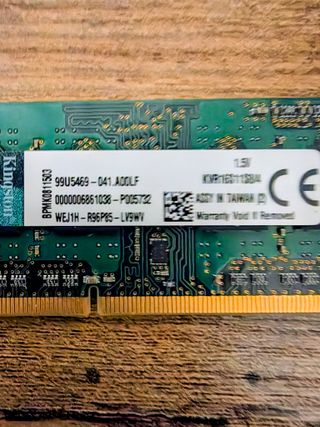 RAM 4GB DDR3 1600MHz Kingston per Portatile