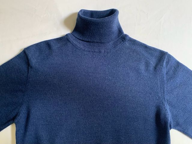 Jersey Lana Merino Azul Pavo