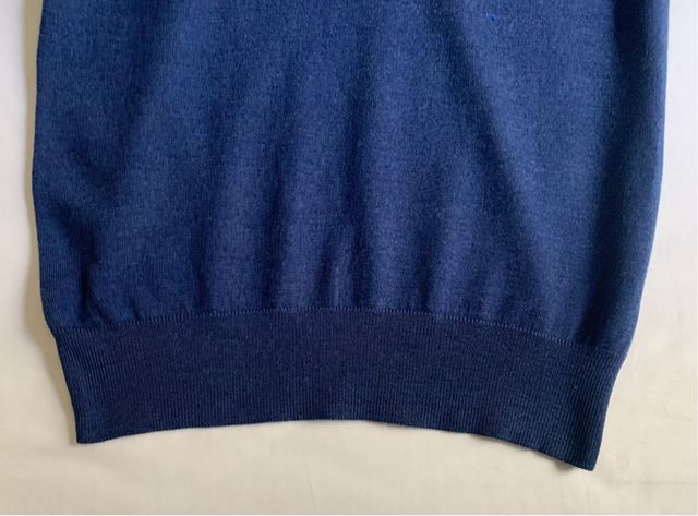 Jersey Lana Merino Azul Pavo