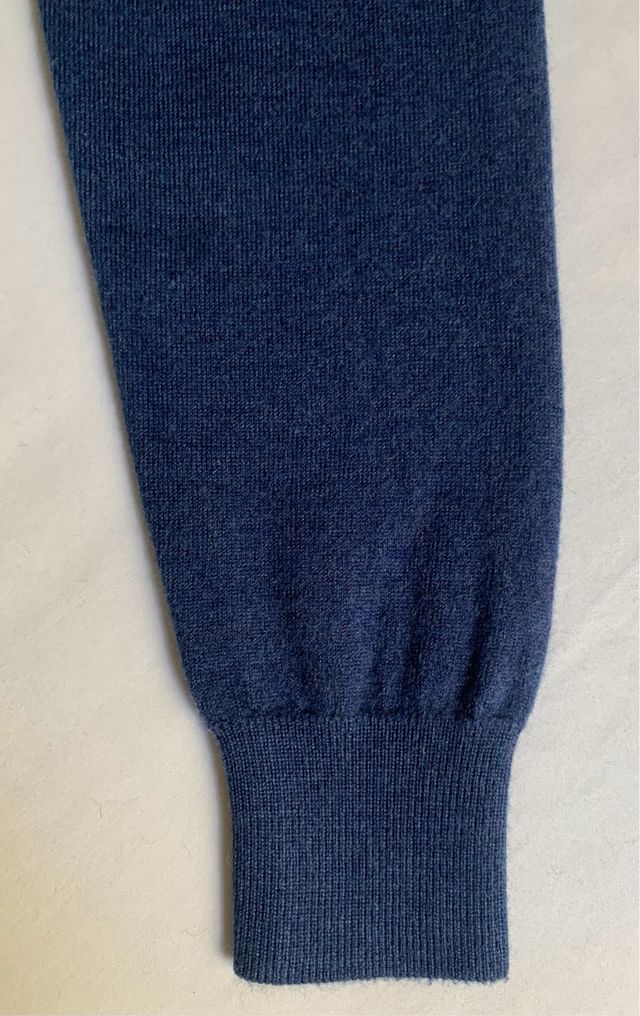 Jersey Lana Merino Azul Pavo