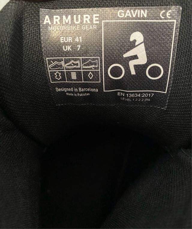 Botas de Moto Negras Talla 41