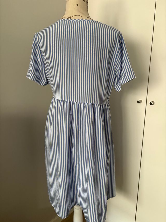 Vestido SHEIN Raya Azul Talla M